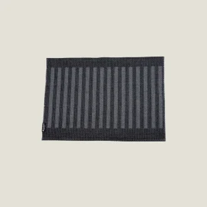 Dörr badrumsmatta Stripes Svart/mörkgrått