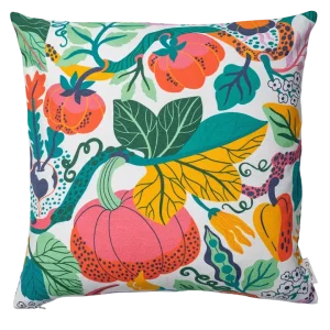 Kuddfodral Heritage Garden Vit