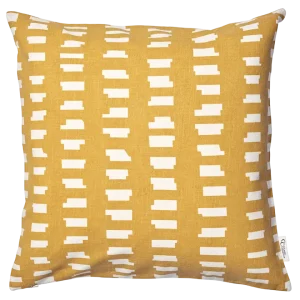 Kuddfodral Ikat Block Ockra