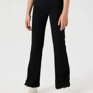 Svarta utsvängda byxor med nedvik, Spice