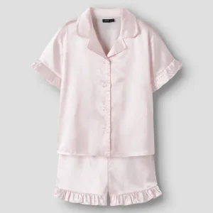 Satinpyjamas hjärtan