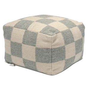 Puff Square Grå/Natur