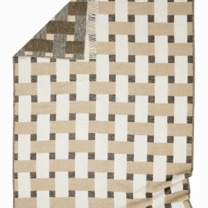 Pläd Weave Beige