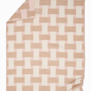 Pläd Weave Rosa